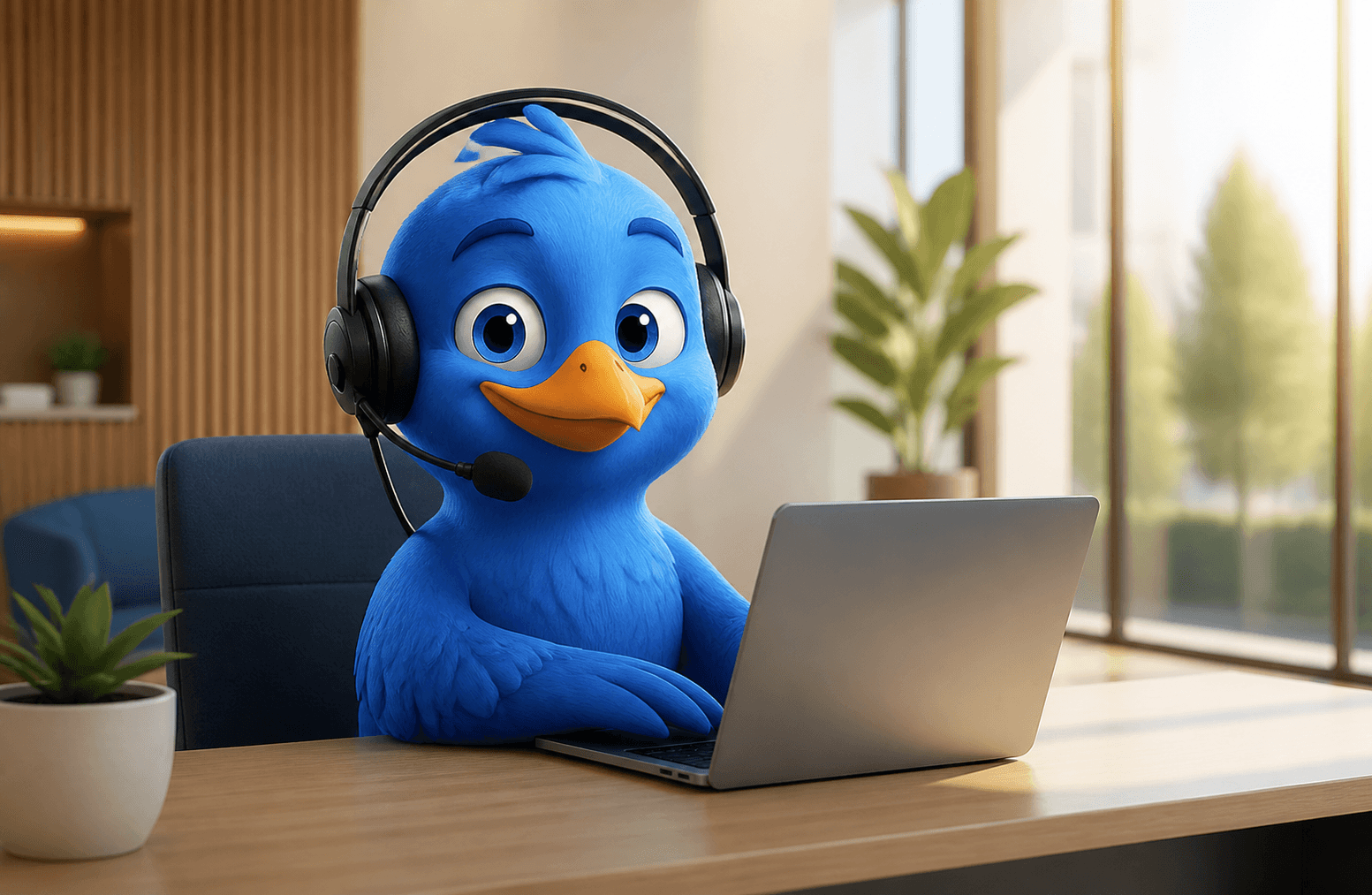 Voorbeeld van een gesprek met de AI-telefonist van CallingBird
